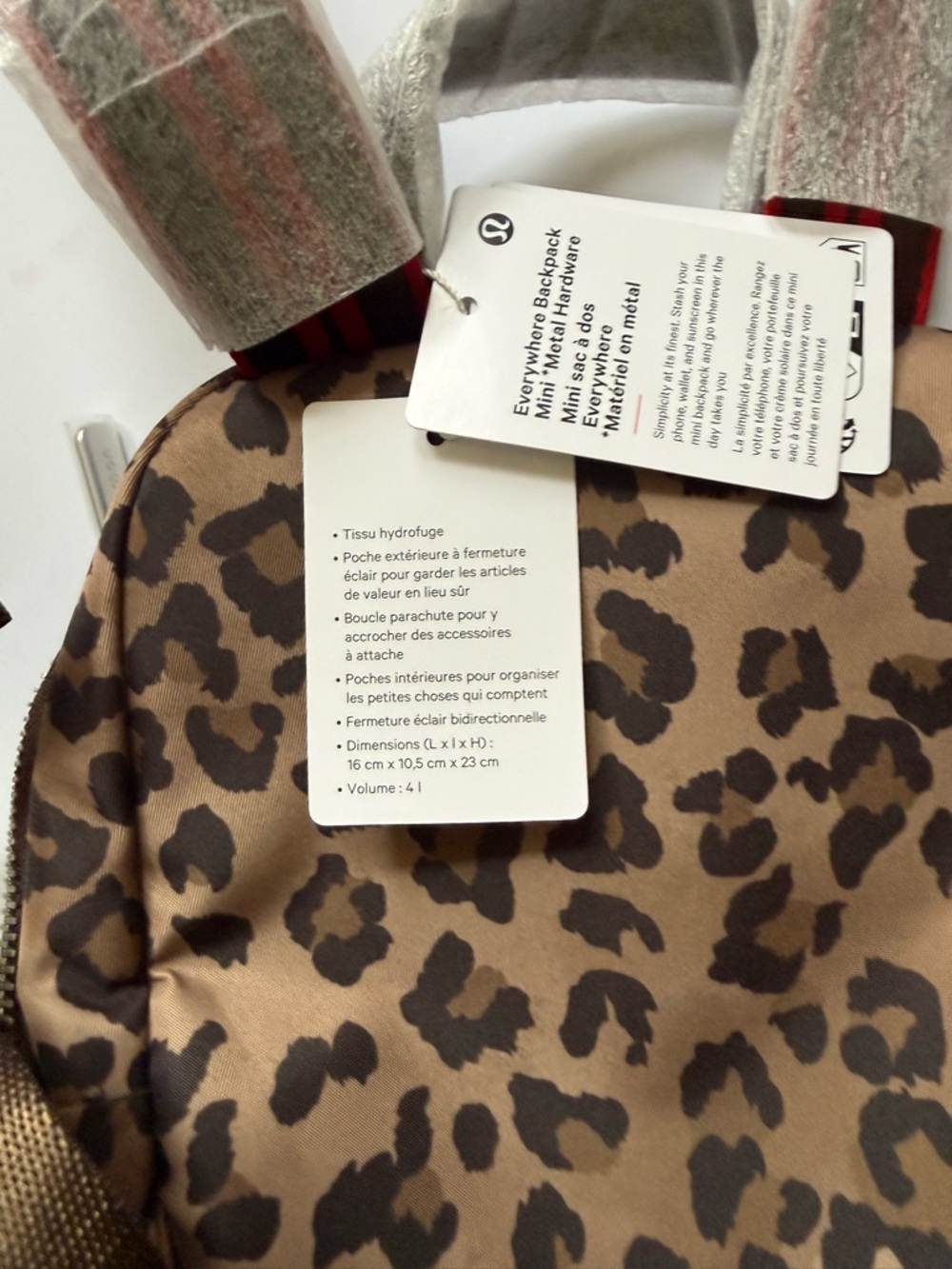 lululemon Everywhere Backpack Mini leopard-print - Picture 8 of 14